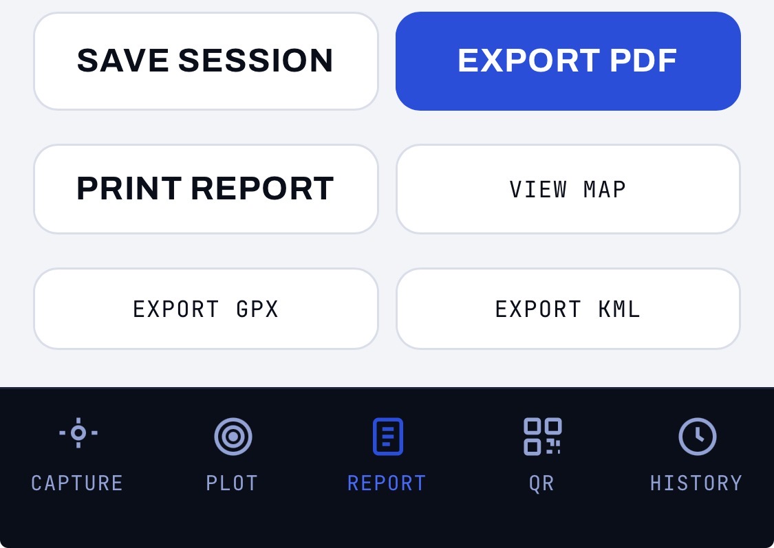 AnchorLink one-tap PDF report export